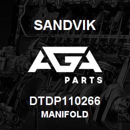 DTDP110266 Sandvik MANIFOLD | AGA Parts