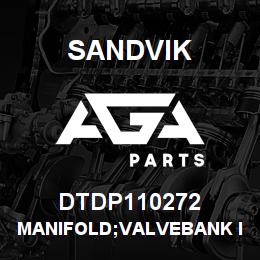 DTDP110272 Sandvik MANIFOLD;VALVEBANK INTERFACE L/H OUT | AGA Parts