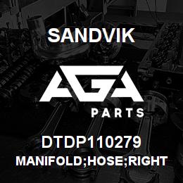 DTDP110279 Sandvik MANIFOLD;HOSE;RIGHT HAND | AGA Parts