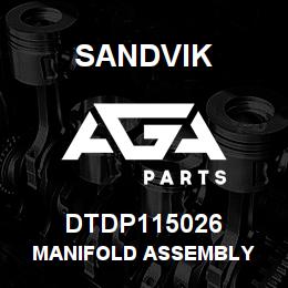 DTDP115026 Sandvik MANIFOLD ASSEMBLY | AGA Parts
