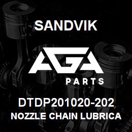 DTDP201020-202 Sandvik NOZZLE CHAIN LUBRICATOR | AGA Parts