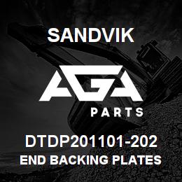 DTDP201101-202 Sandvik END BACKING PLATES | AGA Parts