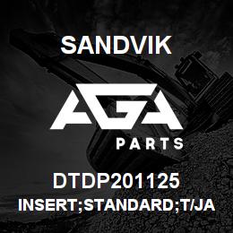 DTDP201125 Sandvik INSERT;STANDARD;T/JACK RETAINER S4 | AGA Parts