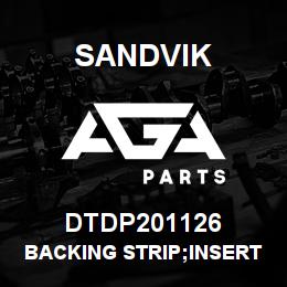 DTDP201126 Sandvik BACKING STRIP;INSERT PROTECTOR | AGA Parts