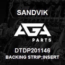 DTDP201146 Sandvik BACKING STRIP;INSERT PROTECTOR | AGA Parts
