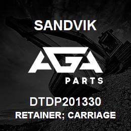 DTDP201330 Sandvik RETAINER; CARRIAGE | AGA Parts