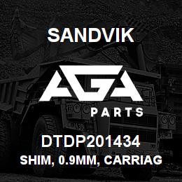 DTDP201434 Sandvik SHIM, 0.9MM, CARRIAGE RETAINER | AGA Parts