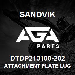 DTDP210100-202 Sandvik ATTACHMENT PLATE LUG | AGA Parts