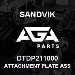 DTDP211000 Sandvik ATTACHMENT PLATE ASSY;D/HEAD;MANUAL | AGA Parts