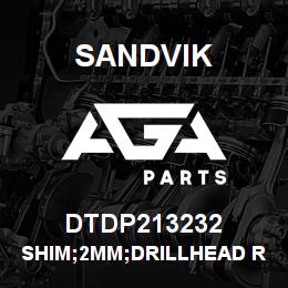 DTDP213232 Sandvik SHIM;2MM;DRILLHEAD RETAINER;SHIMME | AGA Parts