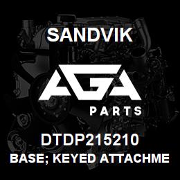 DTDP215210 Sandvik BASE; KEYED ATTACHMENT PLATE | AGA Parts