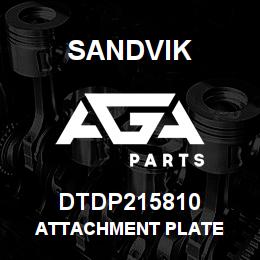 DTDP215810 Sandvik ATTACHMENT PLATE | AGA Parts