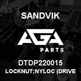 DTDP220015 Sandvik LOCKNUT;NYLOC (DRIVE PIN) | AGA Parts