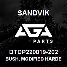 DTDP220019-202 Sandvik BUSH, MODIFIED HARDENED | AGA Parts