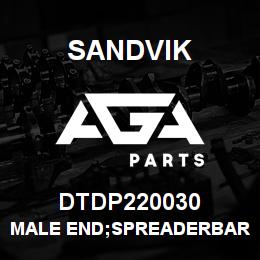 DTDP220030 Sandvik MALE END;SPREADERBAR;M30X3.5THREAD | AGA Parts