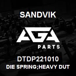 DTDP221010 Sandvik DIE SPRING;HEAVY DUTY;5"FREE LENGHT; | AGA Parts