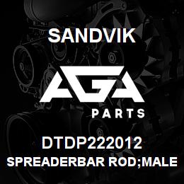 DTDP222012 Sandvik SPREADERBAR ROD;MALE END;SPRING LO | AGA Parts