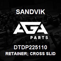 DTDP225110 Sandvik RETAINER; CROSS SLIDE; COMPOUND SL | AGA Parts