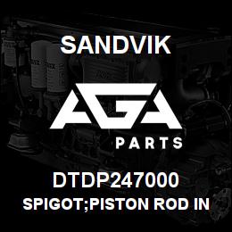 DTDP247000 Sandvik SPIGOT;PISTON ROD INTERNAL PORTING | AGA Parts