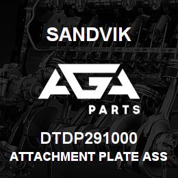 DTDP291000 Sandvik ATTACHMENT PLATE ASSEMBLY | AGA Parts