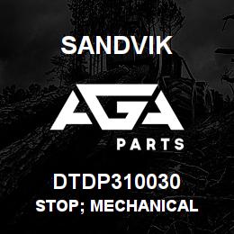DTDP310030 Sandvik STOP; MECHANICAL | AGA Parts