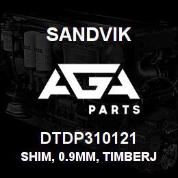 DTDP310121 Sandvik SHIM, 0.9MM, TIMBERJACK RETAINER | AGA Parts