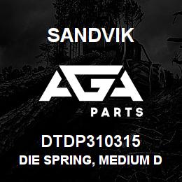 DTDP310315 Sandvik DIE SPRING, MEDIUM DUTY | AGA Parts