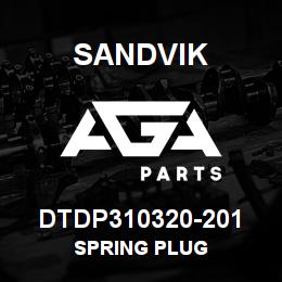 DTDP310320-201 Sandvik SPRING PLUG | AGA Parts
