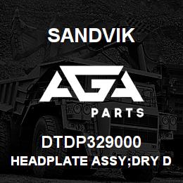 DTDP329000 Sandvik HEADPLATE ASSY;DRY DRILL HEAD;NTH/ST | AGA Parts
