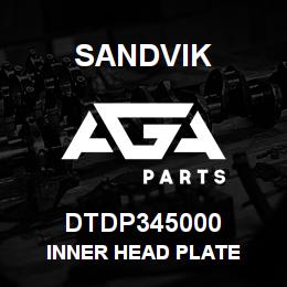 DTDP345000 Sandvik INNER HEAD PLATE | AGA Parts