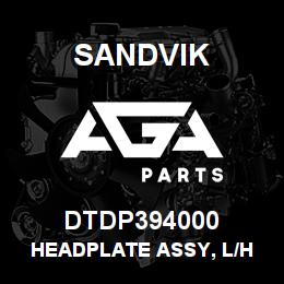 DTDP394000 Sandvik HEADPLATE ASSY, L/H POLY COATED | AGA Parts