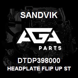 DTDP398000 Sandvik HEADPLATE FLIP UP STYLE ROOF BOLTER | AGA Parts