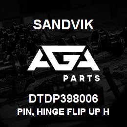 DTDP398006 Sandvik PIN, HINGE FLIP UP HEADPLATE | AGA Parts