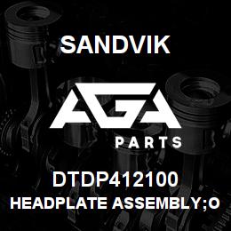 DTDP412100 Sandvik HEADPLATE ASSEMBLY;ONSTEP DRILLHEAD | AGA Parts
