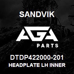 DTDP422000-201 Sandvik HEADPLATE LH INNER | AGA Parts
