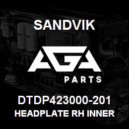 DTDP423000-201 Sandvik HEADPLATE RH INNER | AGA Parts