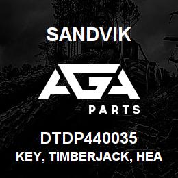 DTDP440035 Sandvik KEY, TIMBERJACK, HEADPLATE | AGA Parts