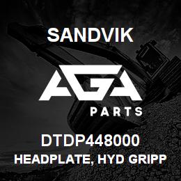DTDP448000 Sandvik HEADPLATE, HYD GRIPPER JAW L/H | AGA Parts