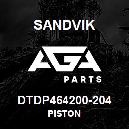 DTDP464200-204 Sandvik PISTON | AGA Parts