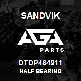 DTDP464911 Sandvik HALF BEARING | AGA Parts