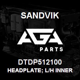 DTDP512100 Sandvik HEADPLATE; L/H INNER | AGA Parts