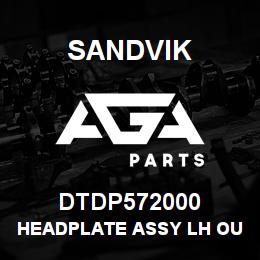 DTDP572000 Sandvik HEADPLATE ASSY LH OUT RH IN UN2807 | AGA Parts