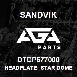 DTDP577000 Sandvik HEADPLATE; STAR DOME; MESH CARRIER | AGA Parts