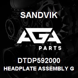 DTDP592000 Sandvik HEADPLATE ASSEMBLY GRIPPER JAW | AGA Parts