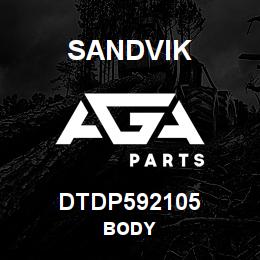DTDP592105 Sandvik BODY | AGA Parts