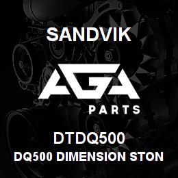 DTDQ500 Sandvik DQ500 DIMENSION STONE DRILL | AGA Parts