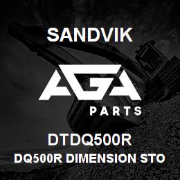 DTDQ500R Sandvik DQ500R DIMENSION STONE DRILL | AGA Parts