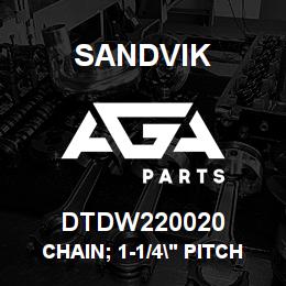 DTDW220020 Sandvik CHAIN; 1-1/4" PITCH X 508MM LG | AGA Parts