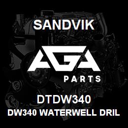 DTDW340 Sandvik DW340 WATERWELL DRILL | AGA Parts