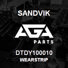 DTDY100010 Sandvik WEARSTRIP | AGA Parts